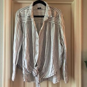 BDG Striped Boyfriend Shirt
